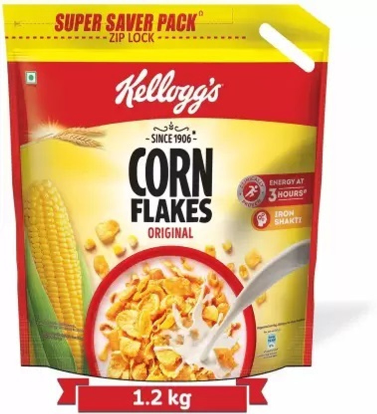 Kellogg's by KEL CORN FLAKES Pouch