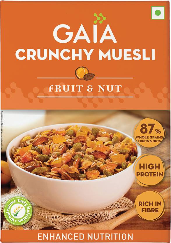GAIA Crunchy Muesli Fruit and Nut 400 gm Box Price in India Buy GAIA