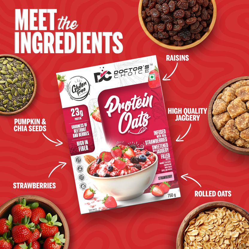 DOCTOR'S Strawberry High Protein Oats 23g - Image 7