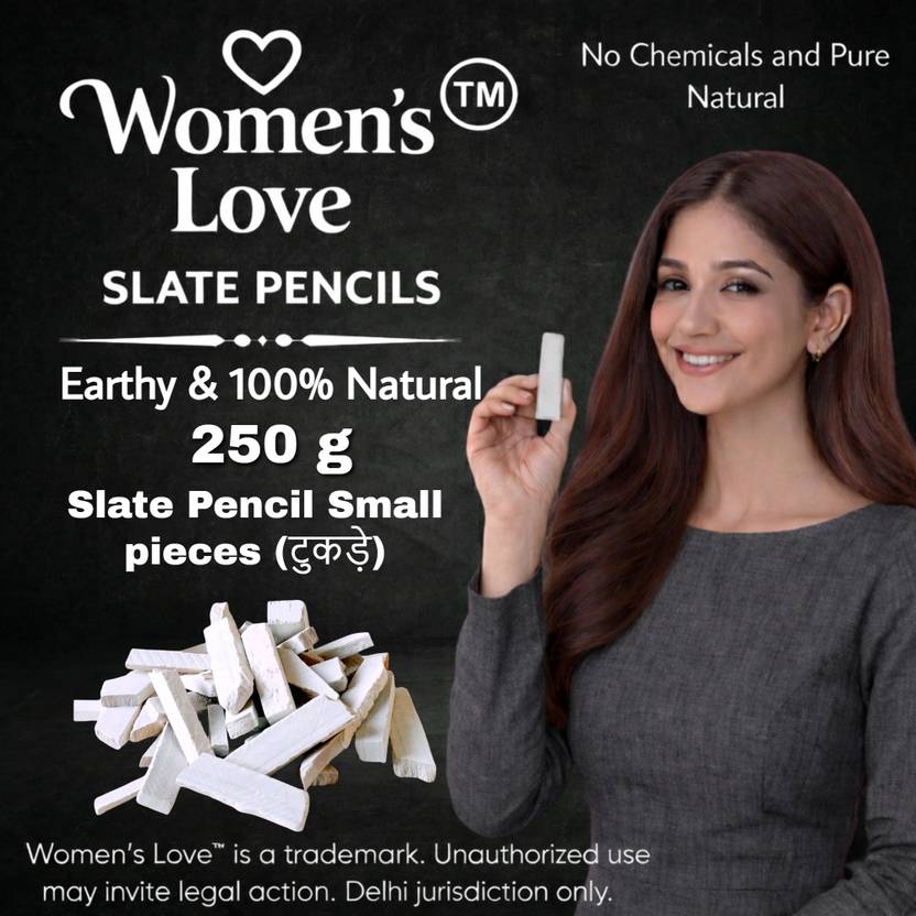 womens love slate 250g Natural Slate Pencils Small Pieces (Tukda) Girls Favourite Full Earthy Soft Premium Quality Pencil Chips, Bars Sticks Multi Purpose Slate Pencils