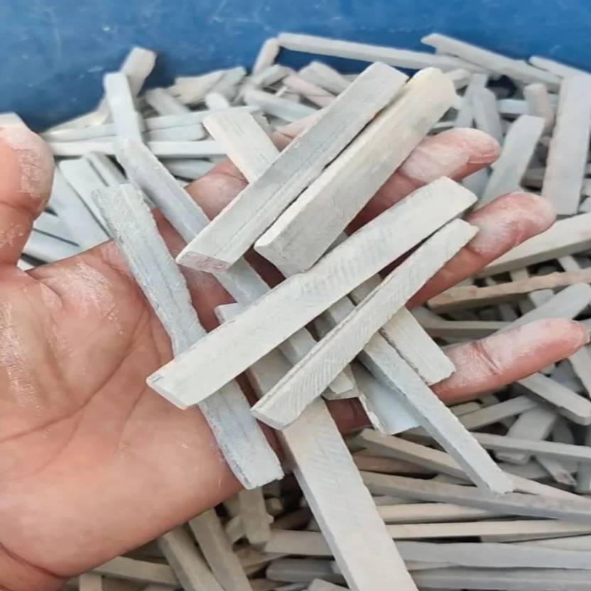 Amiraj Enterprise 1 Kg Girls Favourite Natural Slate Pencils Sticks Full Earthy Smooth and Soft White Chalk box, Premium Quality Pencil Sticks Multi Purpose Use