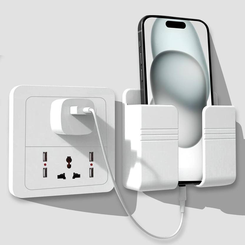 DIVINEHUB Wall Mobile Phone Holder Universal Cellphone Hanging Stand Charging Charging Pad