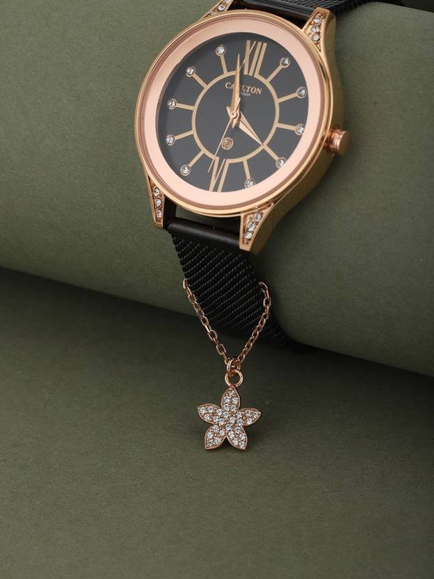 CARLTON LONDON Brass Watch Charm