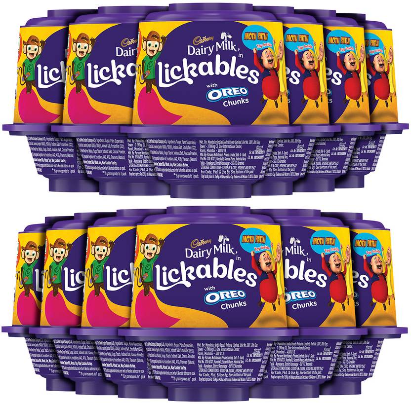 Cadbury Dairy Milk Lickables with Oreo Chunks Milk Chocolate Fudges