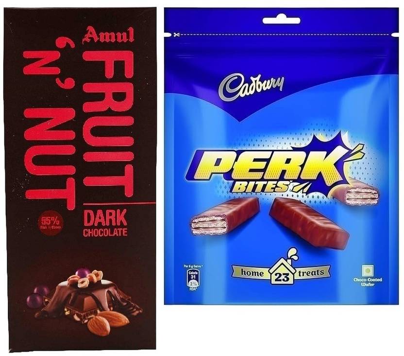 Amul Fruit N Nut Chocolat & Perk Chocolat Bars Price in India Buy