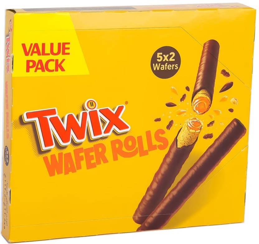 Twix Crispy Wafer Rolls In Milk Chocolate 5 × 2 Wafers Bars Price in