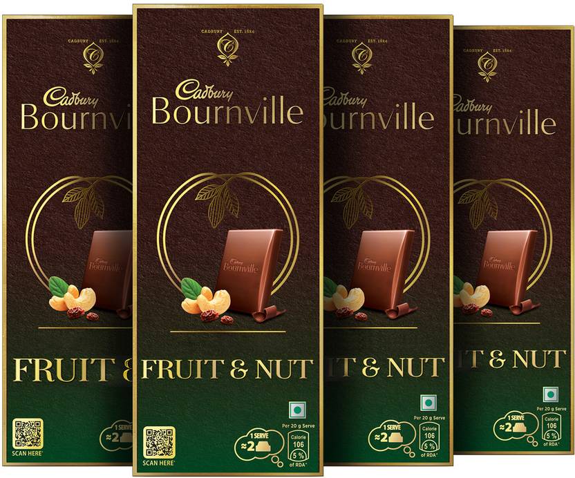 Cadbury Bournville Fruit and Nut Dark Chocolate Bars Price in India Buy Cadbury Bournville