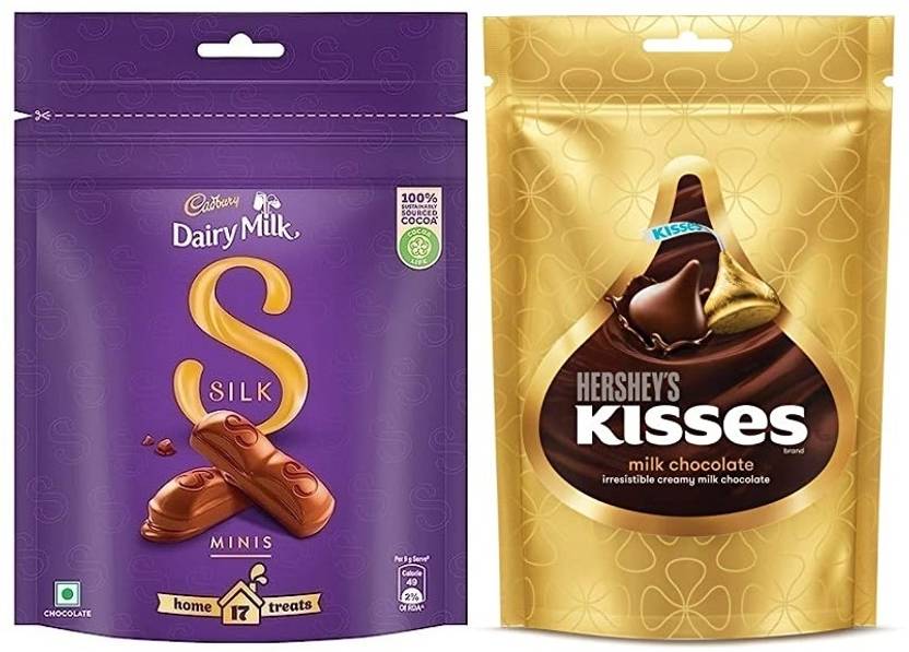 Cadbury Silk Chocolate & Kisses Milk Chocolate Bars Price in India