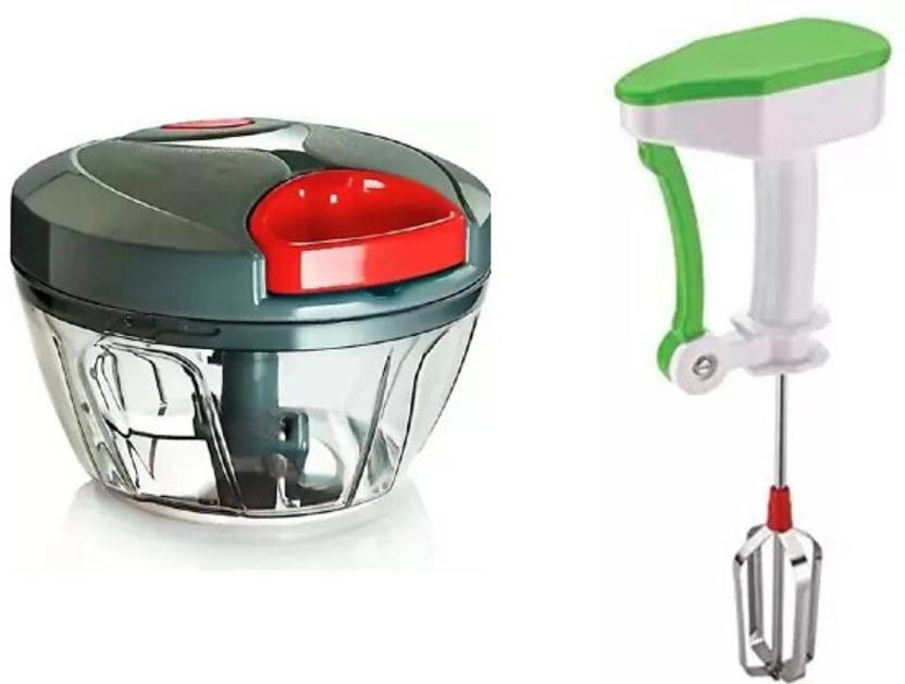 OMORTEX Kitchen Combo Of 450 ML Chopper & Power free Hand Blender (Pack