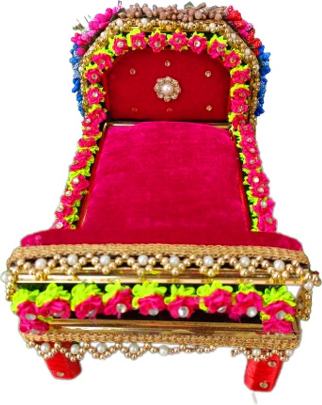 Dev Samagri Lord Krishna/Gopal Ji Bed Showpiece Figurine for Pooja