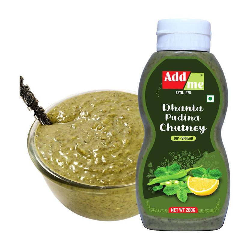 Add me Dhaniya Pudina Chutney Classic Indian Mint Sauce bhelpuri pani Puri chutney Chutney Paste