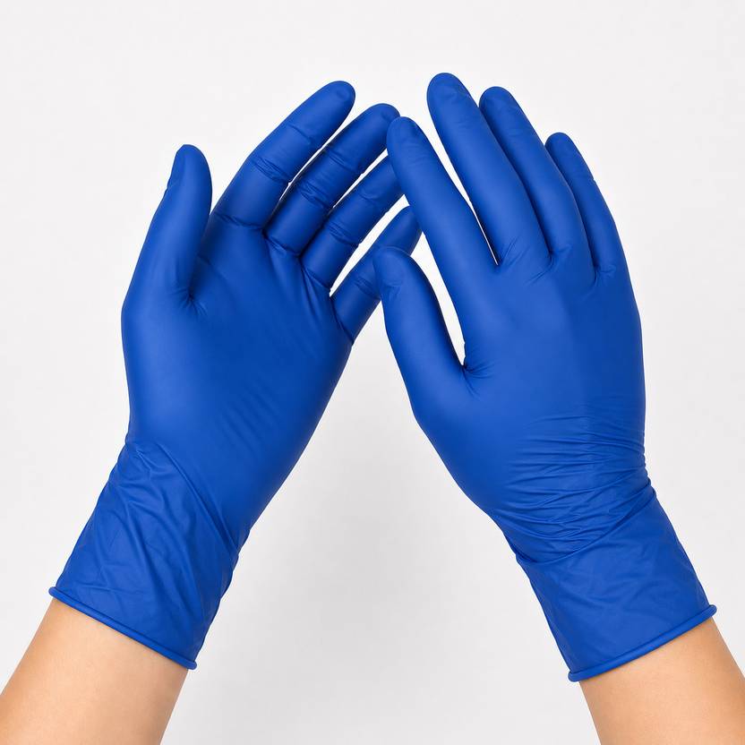 AUTHENTIC AK Blue Nitrile Disposable Gloves Powder Free Latex Free Kitchen Cleaning Wet and Dry Disposable Glove Set