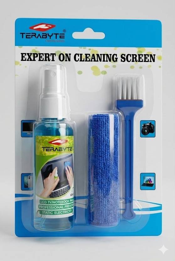 TERABYTE 3 IN 1 SCREEN CLEANING KIT for for Computers, Gaming, Laptops, Mobiles