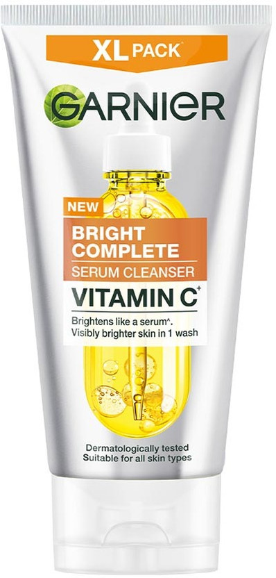 GARNIER 2-in-1 Vit C Serum Cleanser Cleansing, Brightening &