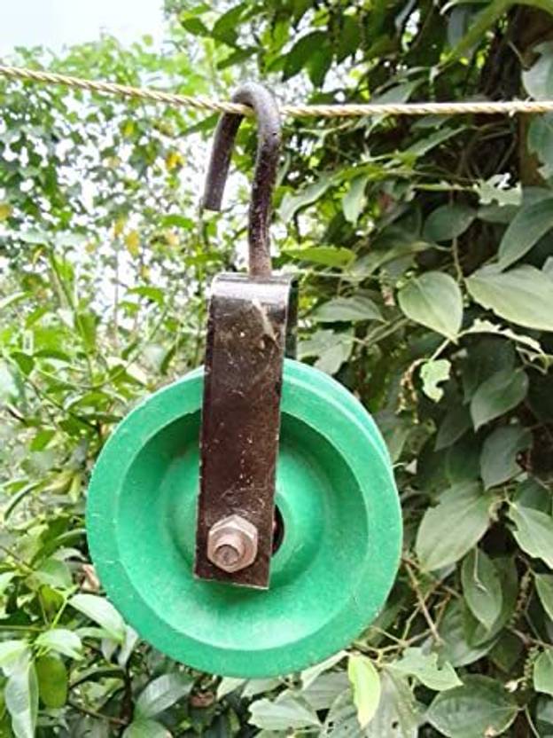 LJL Traders ® Simple Ball Bearing Pulley for Lifting Rope Exercise Well Home Gym 5.5 Inch Climbing Pulley