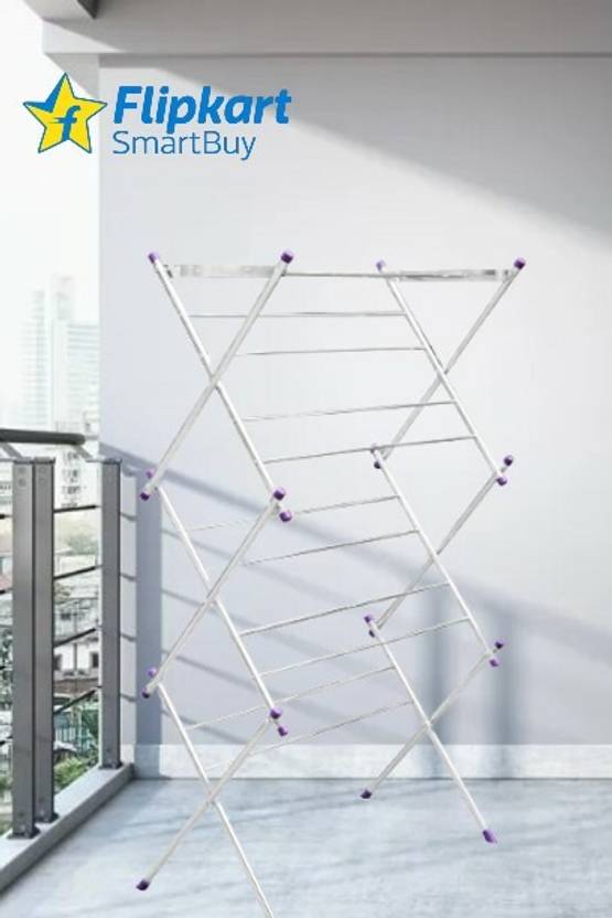 Flipkart SmartBuy Aluminium, Plastic, Steel Floor Cloth Dryer Stand
