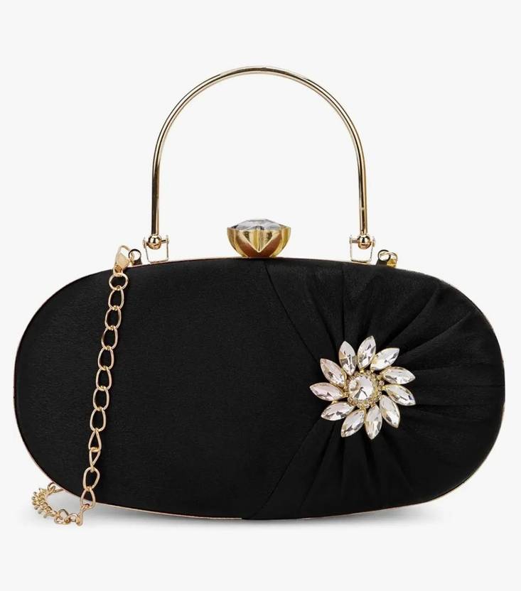 Misha Party, Formal, Casual Black  Clutch
