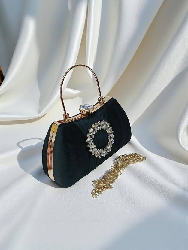 Misha Party Black  Clutch