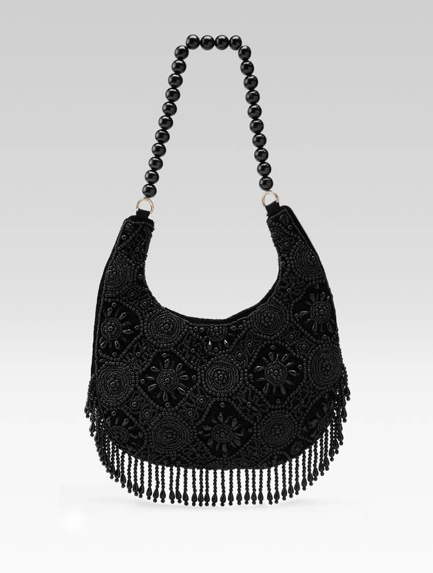 Fabbhue Party Black  Clutch