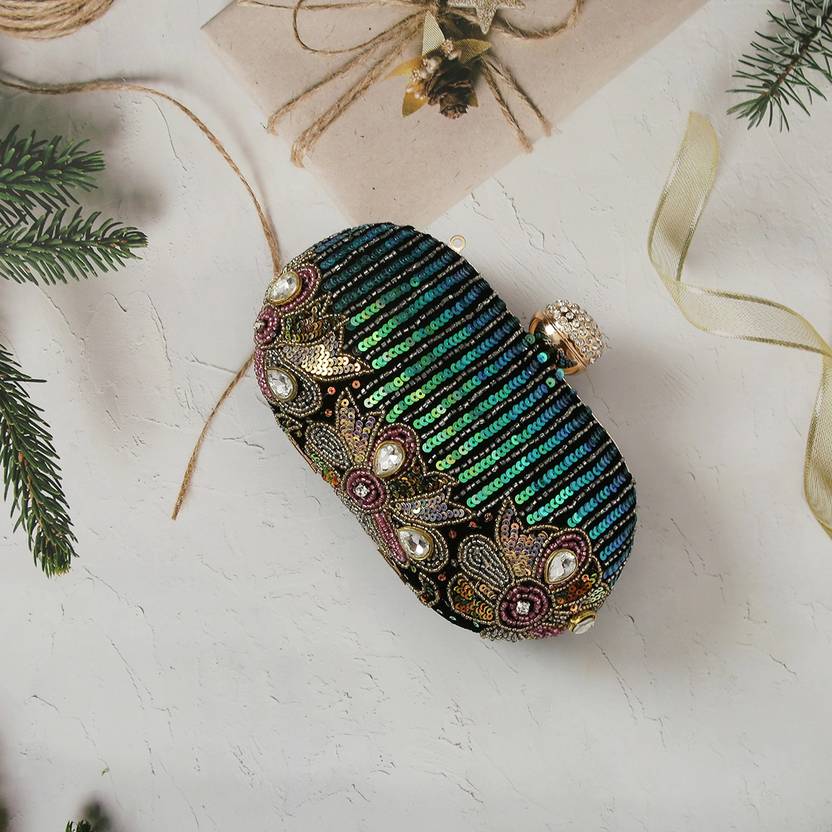 Formal, Casual, Party Black  Clutch