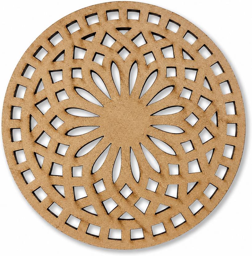 BFAAST Round Reversible Medium Density Fibreboard Coaster Set
