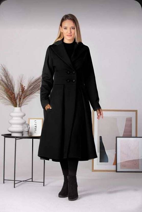 JANGID FASHION Polyester Solid Coat For Women