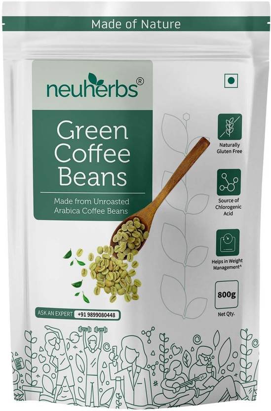 Neuherbs Organic Green Coffee beans (Unroasted Beans) For Weight Loss