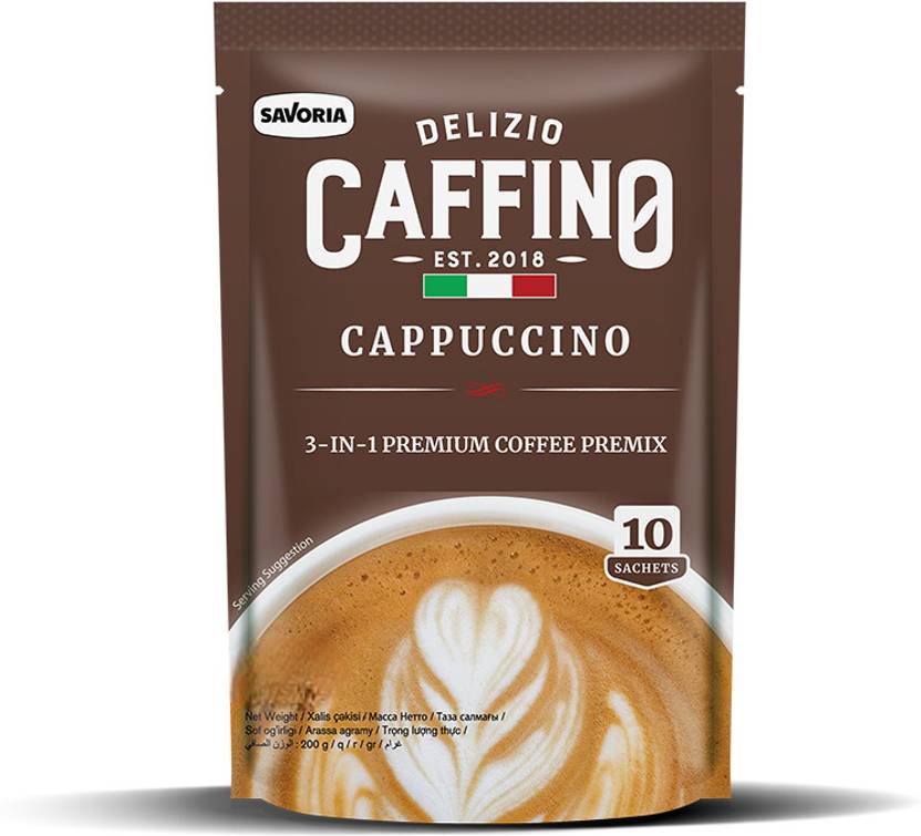 CAFFINo Cappuccino Classic Premix 200g Pack Coffee (Imported) Instant Coffee