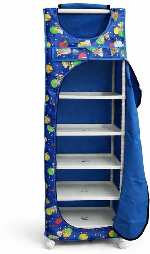 Babyjoys Babyjoys Baby Wardrobe Organizer with 7 Shelves PP Collapsible Wardrobe