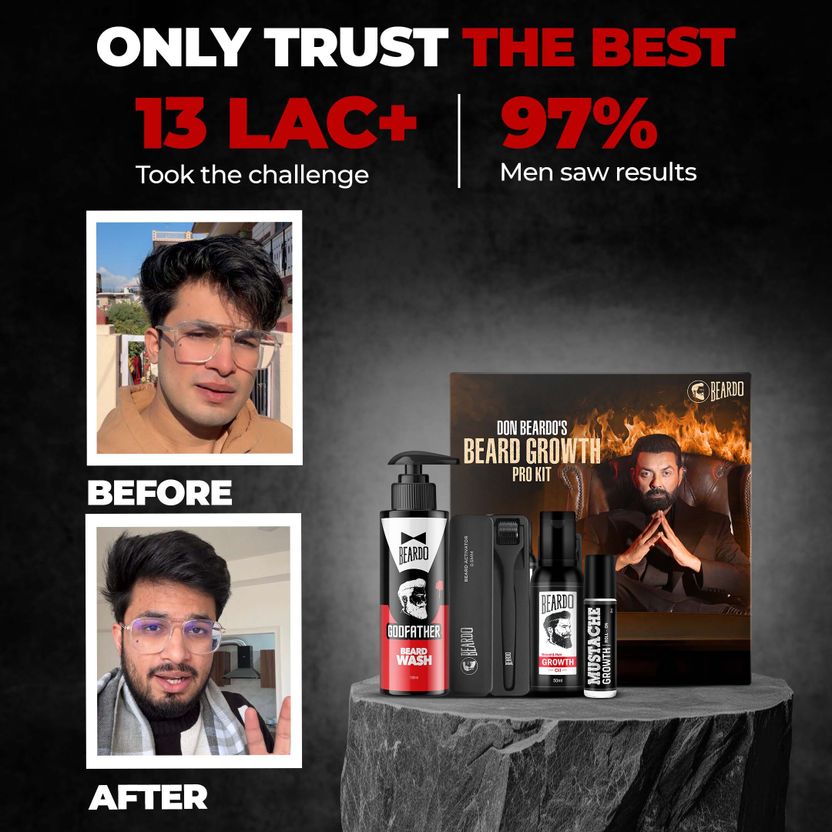 BEARDO Don Beard Growth Pro Kit for Men - Image 4