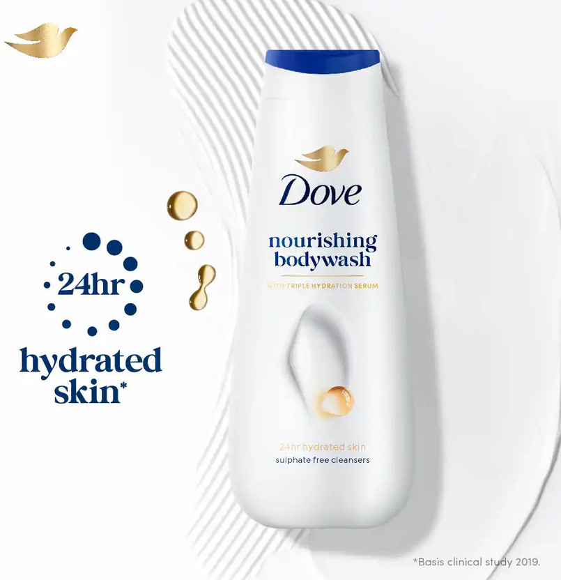 DOVE Nourishing Body Wash With Triple Hydration Serum 24hr