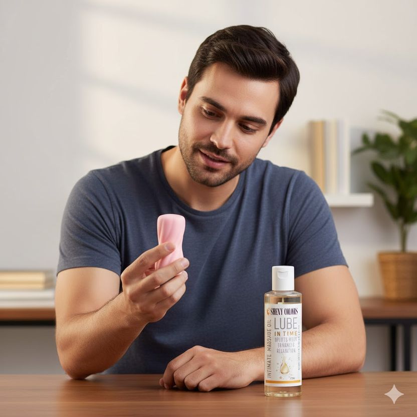 Sheny Colors Men Sex Toy Stroke and Lubricant - Image 1