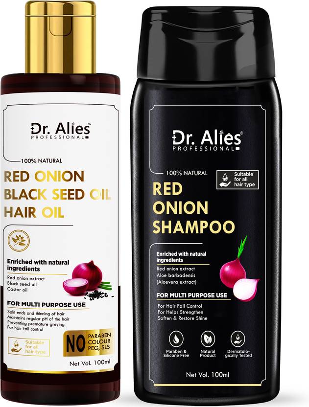 Dr. Alies Professional Onion Oil with Onion Shampoo for Hair care Price ...