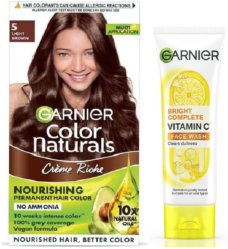Garnier Men Color Naturals Crème hair color 5 Brown, 70ml +