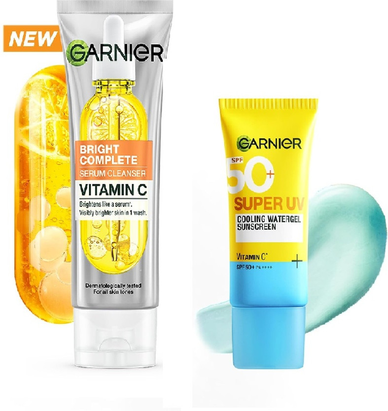 Garnier Men Bright Complete Vitamin C Cleanser Face