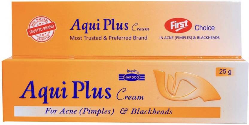 aqui plus HAPDCO AQUII PLUS CREAM FOR ACNE PIMPLE & BLACKHEADS | pack of 1x25gm