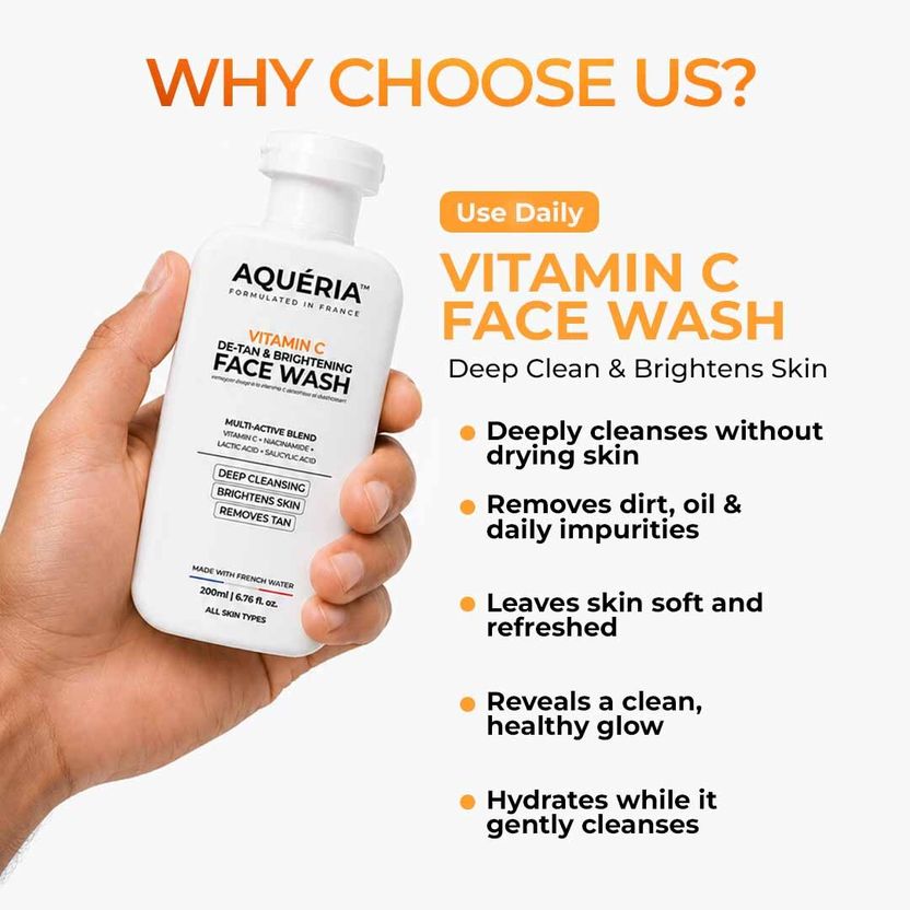 Aqueria De-Tan & Brightening Face Wash - Image 2