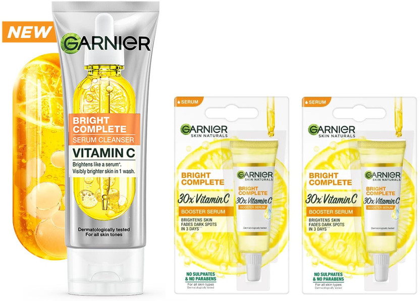 Garnier Men Bright Complete Vitamin C Face Wash-50g+Bright