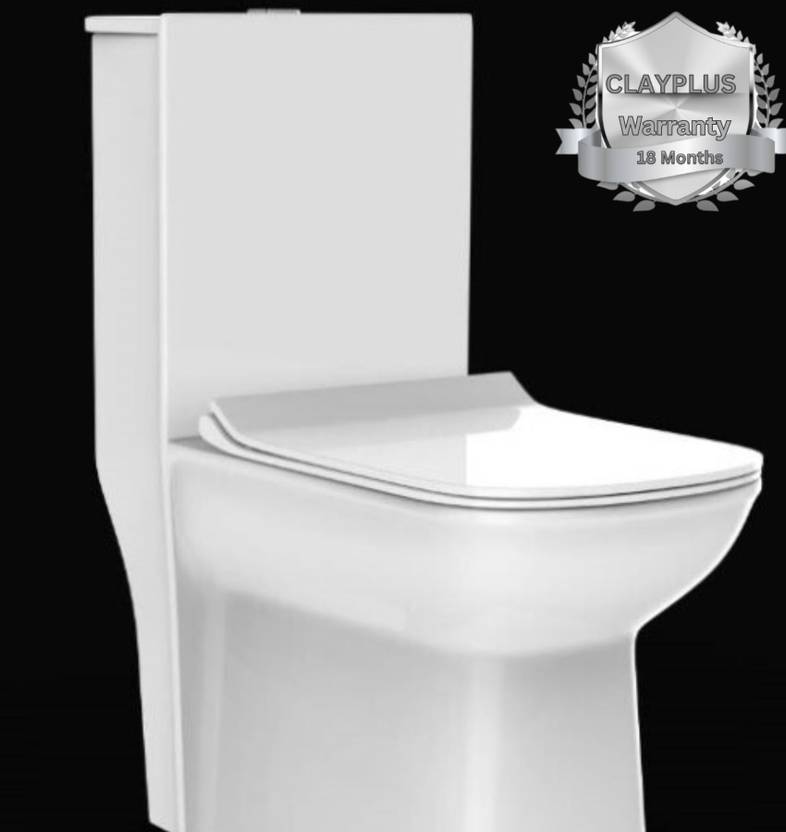 clayplus Platinum Ceramic Western Toilet/Water With Soft