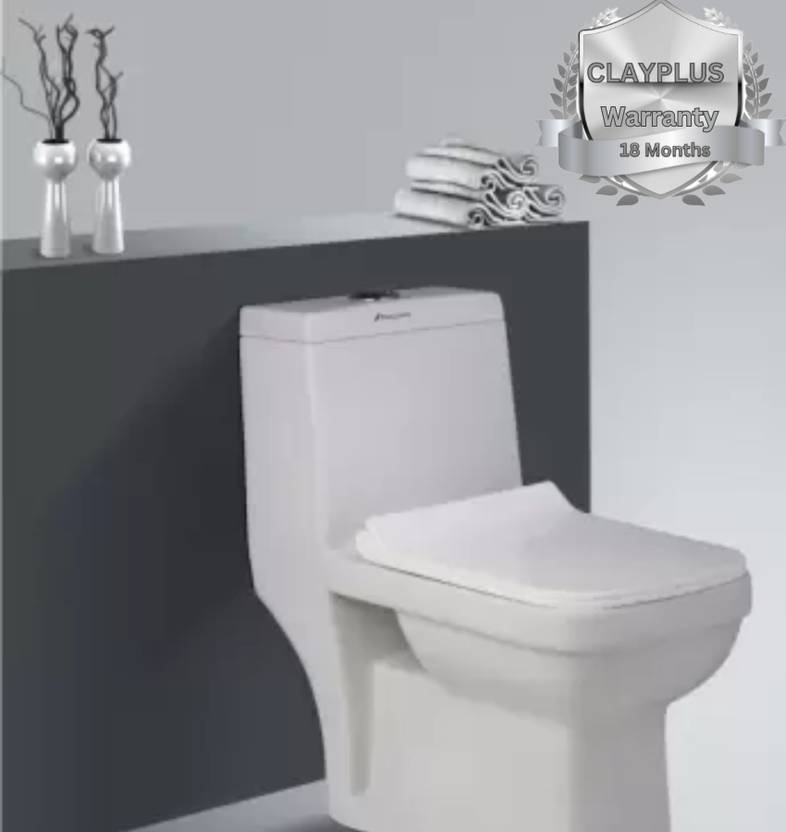 clayplus 105 PREMIUM GRADE CERAMIC FLOOR MOUNTED ONE PIECE TOILET