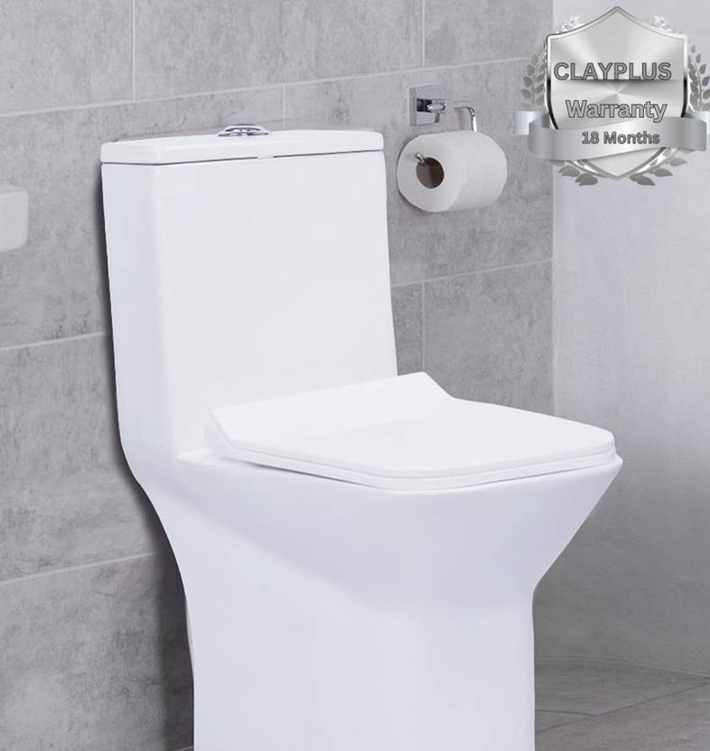 clayplus Platinum Ceramic Western Toilet/Water With Soft