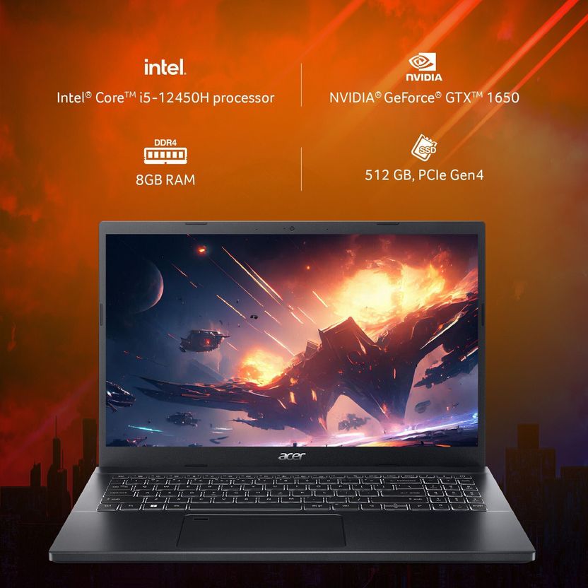Acer Aspire 7 Intel Core i5 12th Gen 12450H 16GB 512GB SSD - Image 2