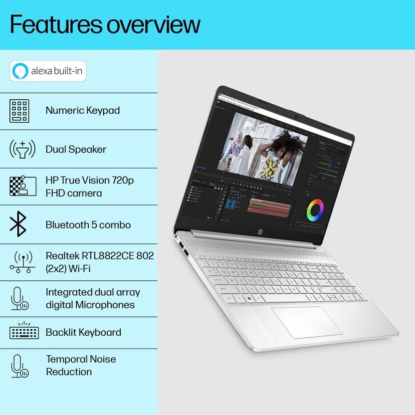HP 15s Intel Core i3 12th Gen 1215U 8GB 512GB SSD - Image 7