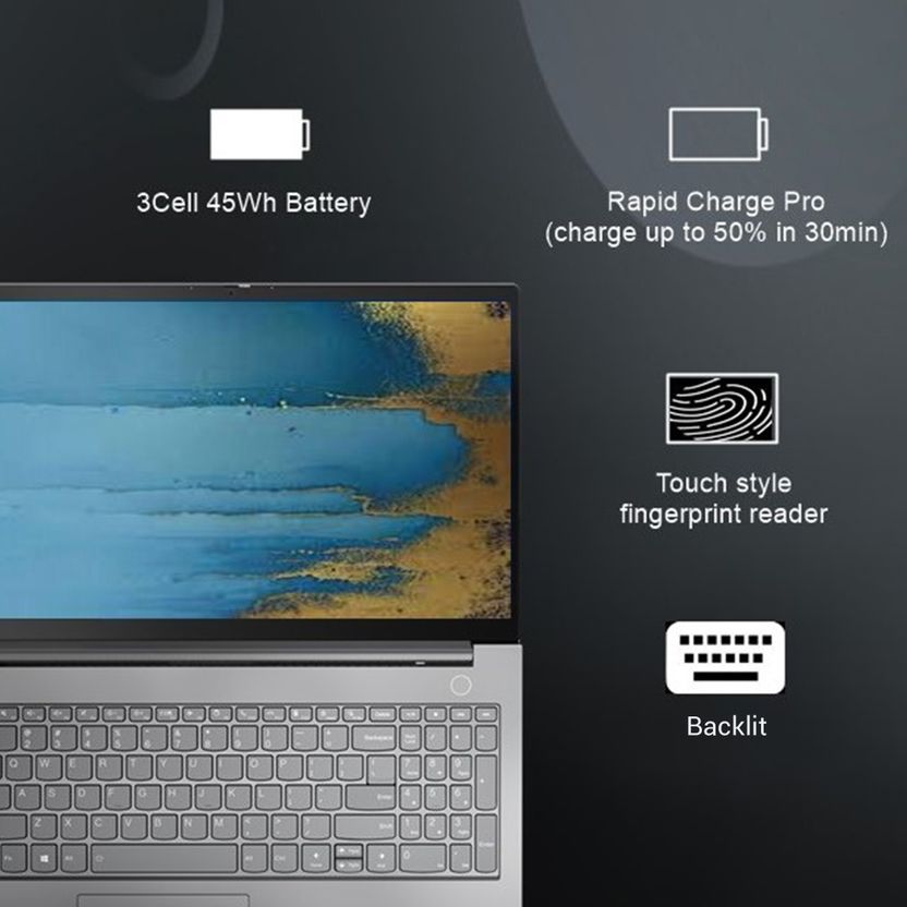 Lenovo ThinkBook 15 AMD Ryzen 7 7730U 8GB 512GB SSD - Image 3