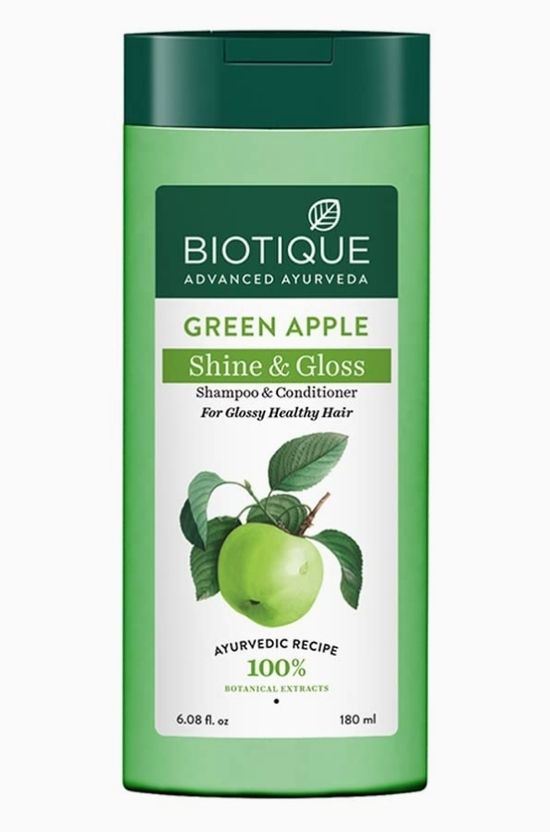 BIOTIQUE Green Apple Shampoo & Conditioner 180 ml