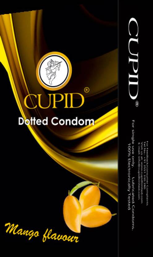 CUPID Dotted Mango Flavour Condom