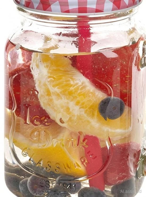 AshandRoh Glass Milk Container - 500 ml