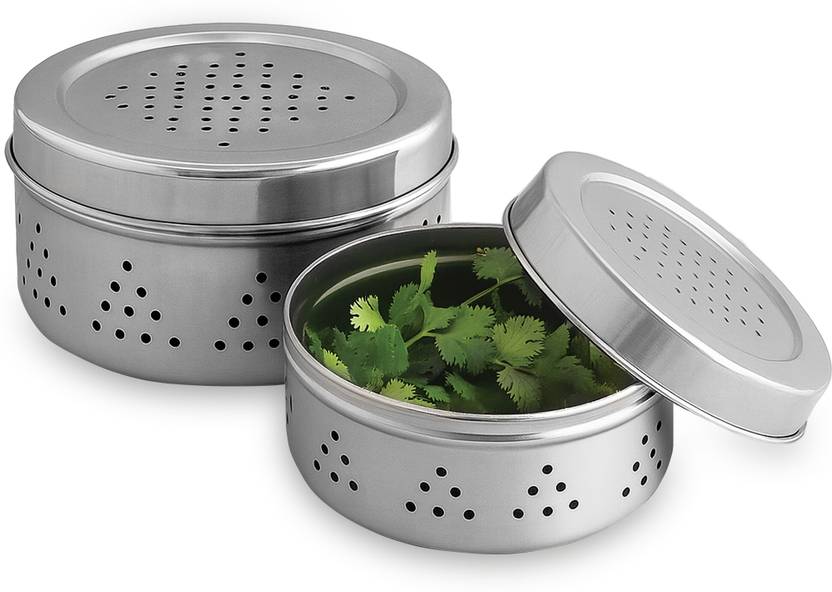 WONDERCHEF Stainless Steel Fridge Container  - 700 ml, 500 ml