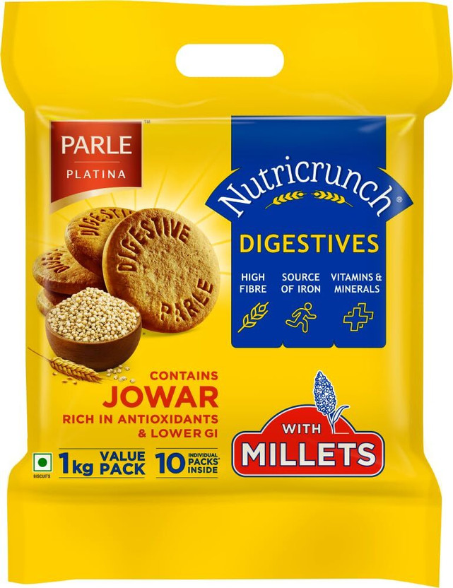 PARLE Nutricrunch Classic Digestive Cookies