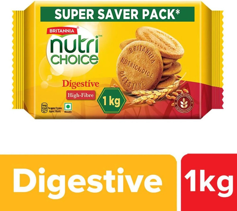 BRITANNIA NutriChoice Hi-Fibre Digestive Cookies